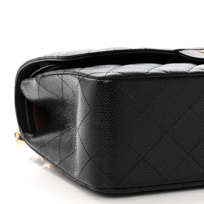 Chanel Caviar Quilted Jumbo Double Flap Black 9 of 10