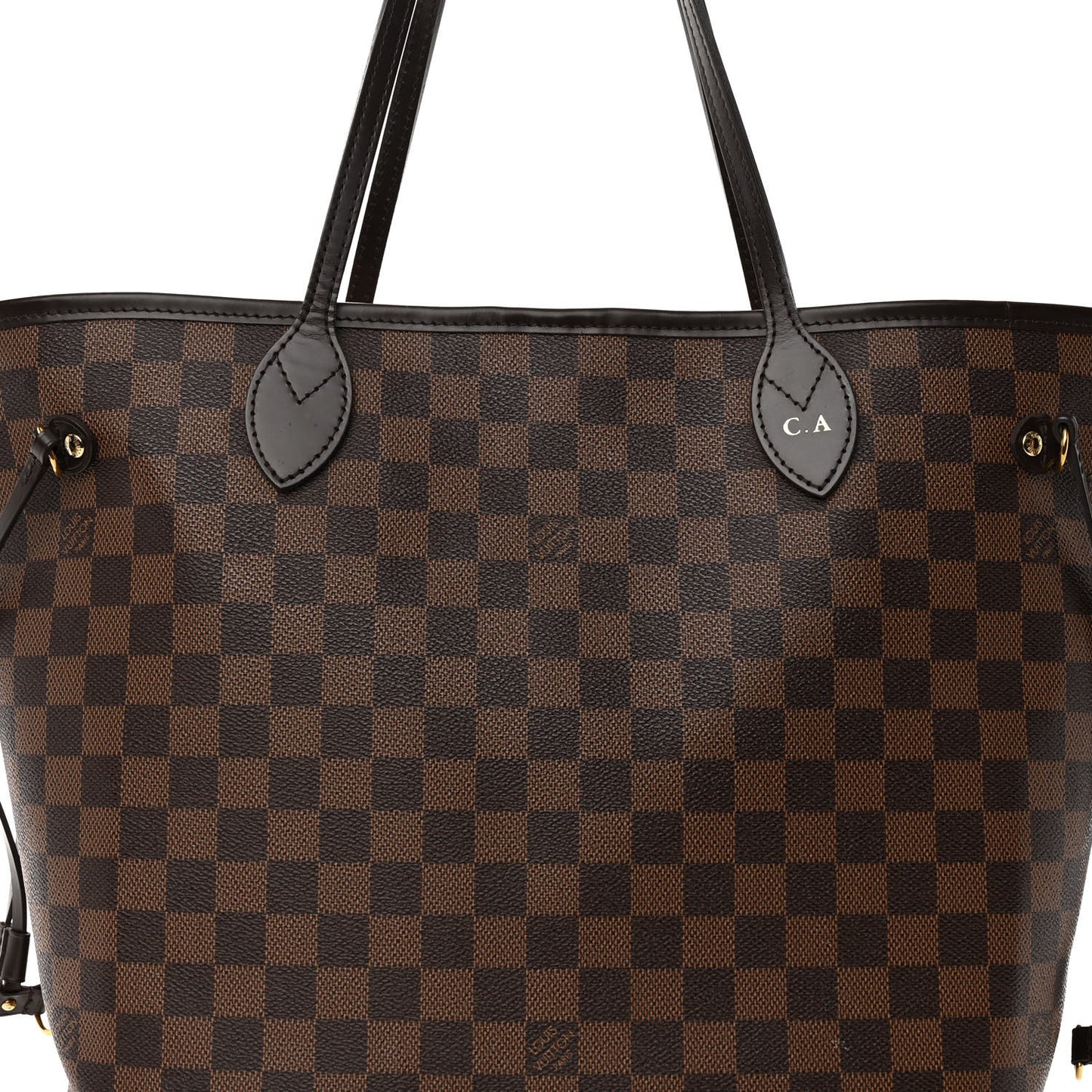 Damier Ebene Neo Neverfull MM Rose Ballerine