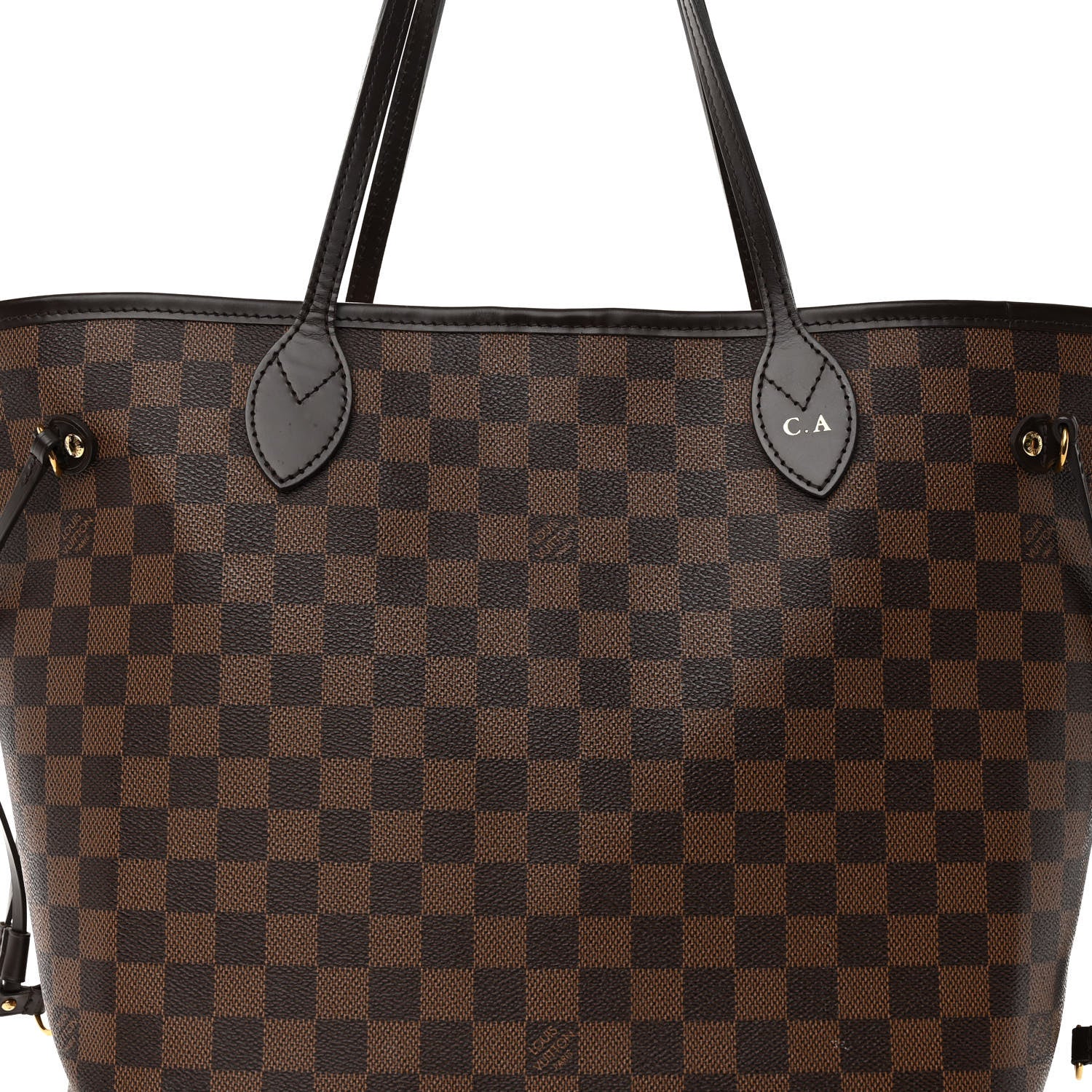 Louis Vuitton Damier Ebene Neo Neverfull MM Rose Ballerine 7 of 12