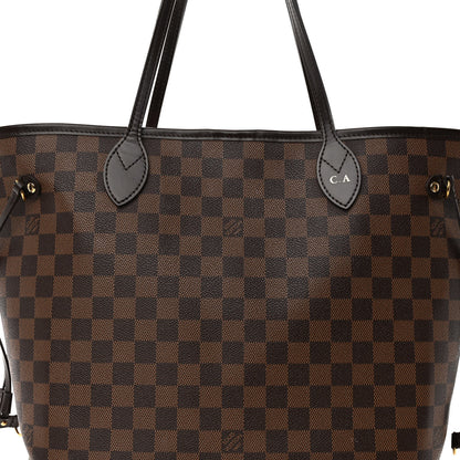 Louis Vuitton Damier Ebene Neo Neverfull MM Rose Ballerine 7 of 12
