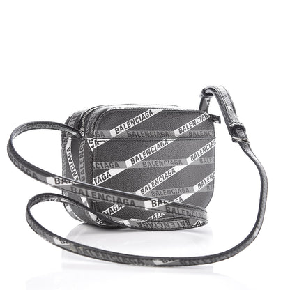 Balenciaga Coated Canvas Losange Monogram XS Camera Bag Black Grey 3 of 8