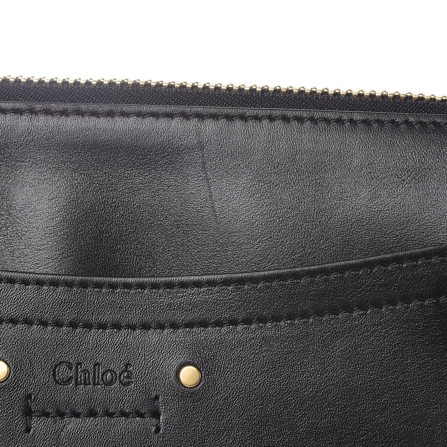 Chloe Calfskin Suede Small Roy Bag Black 8 of 8