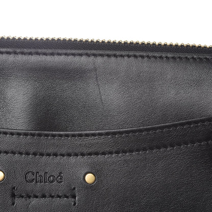 Chloe Calfskin Suede Small Roy Bag Black 8 of 8