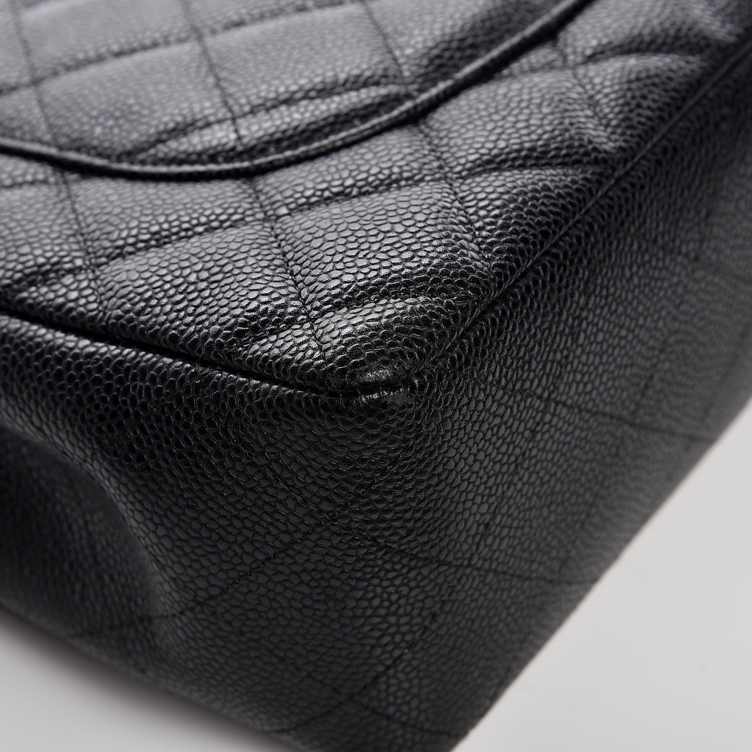 Chanel Caviar Quilted Jumbo Single Flap Black 9 of 19