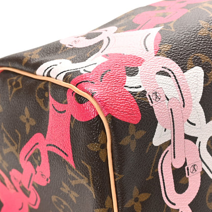 Louis Vuitton Monogram Bay Speedy 30 Rose Ballerine Poppy 11 of 12