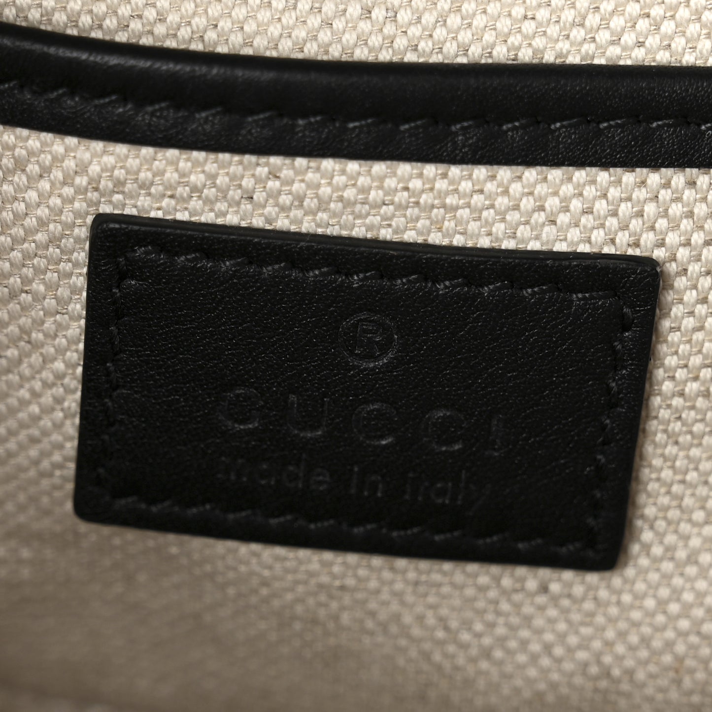 GG Supreme Monogram Horsebit 1955 Soft Small Shoulder Bag Beige Black