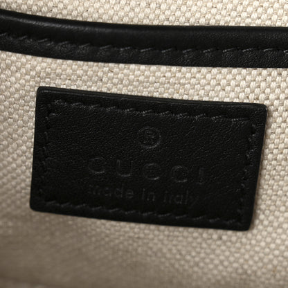 Gucci GG Supreme Monogram Horsebit 1955 Soft Small Shoulder Bag Beige Black 6 of 12