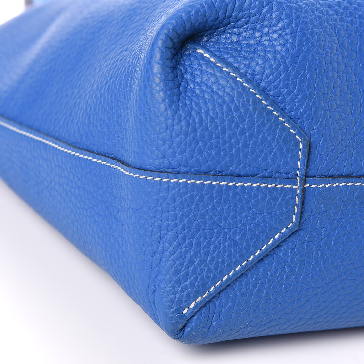Hermes Taurillon Clemence Double Sens 45 Reversible Tote Bleu Encre Zellige 13 of 17