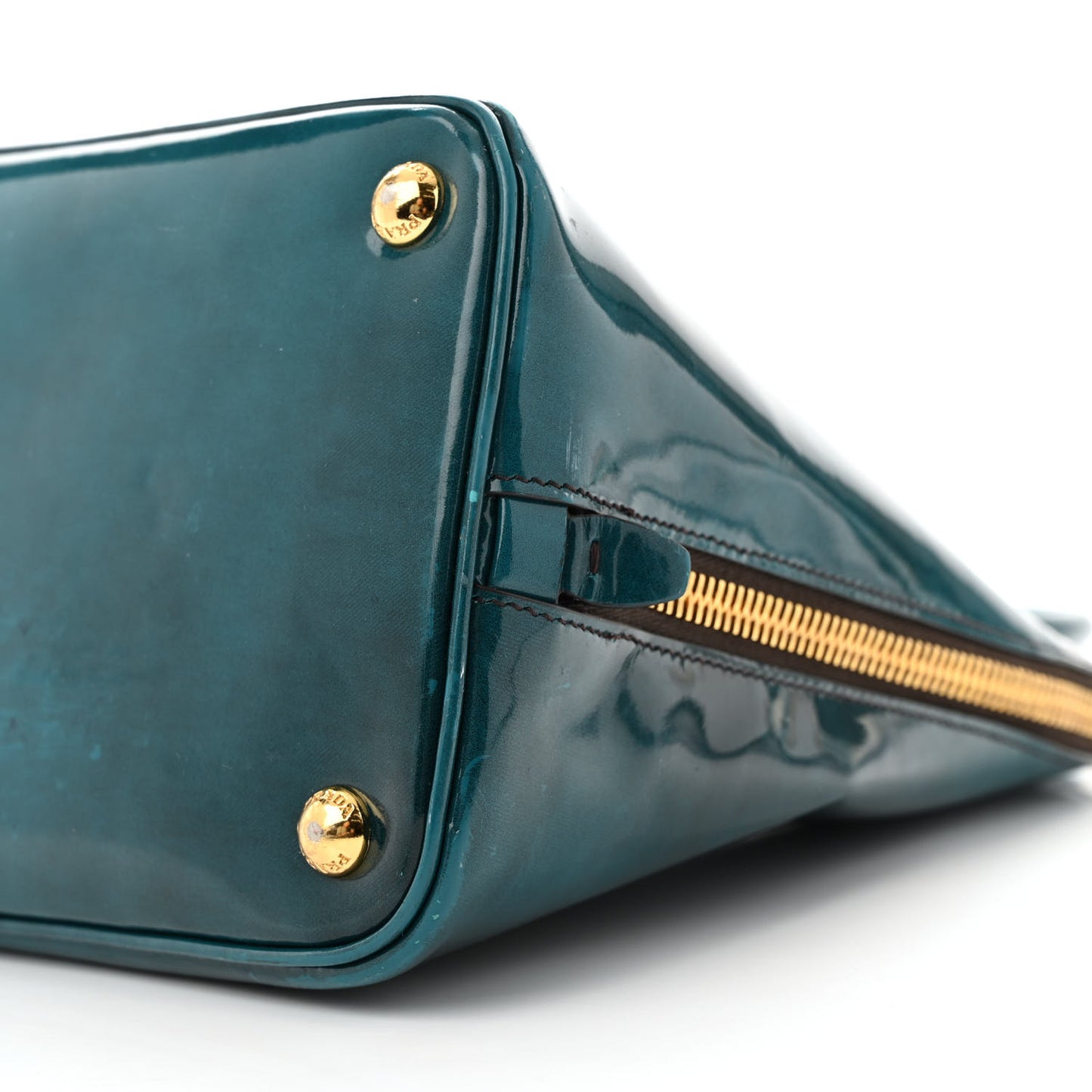 Spazzolato Medium Promenade Tote Pavone Fume