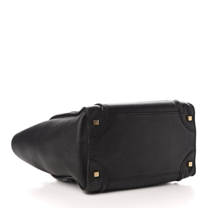 Celine Smooth Calfskin Mini Luggage Black 4 of 13