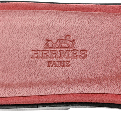 Hermes Mink Fur Oran Sandals 37 Blush Gris Fume 6 of 8