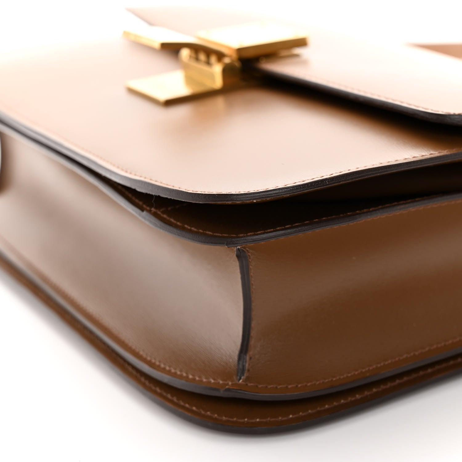 Celine Box Calfskin Medium Classic Box Flap Bag Camel 10 of 11