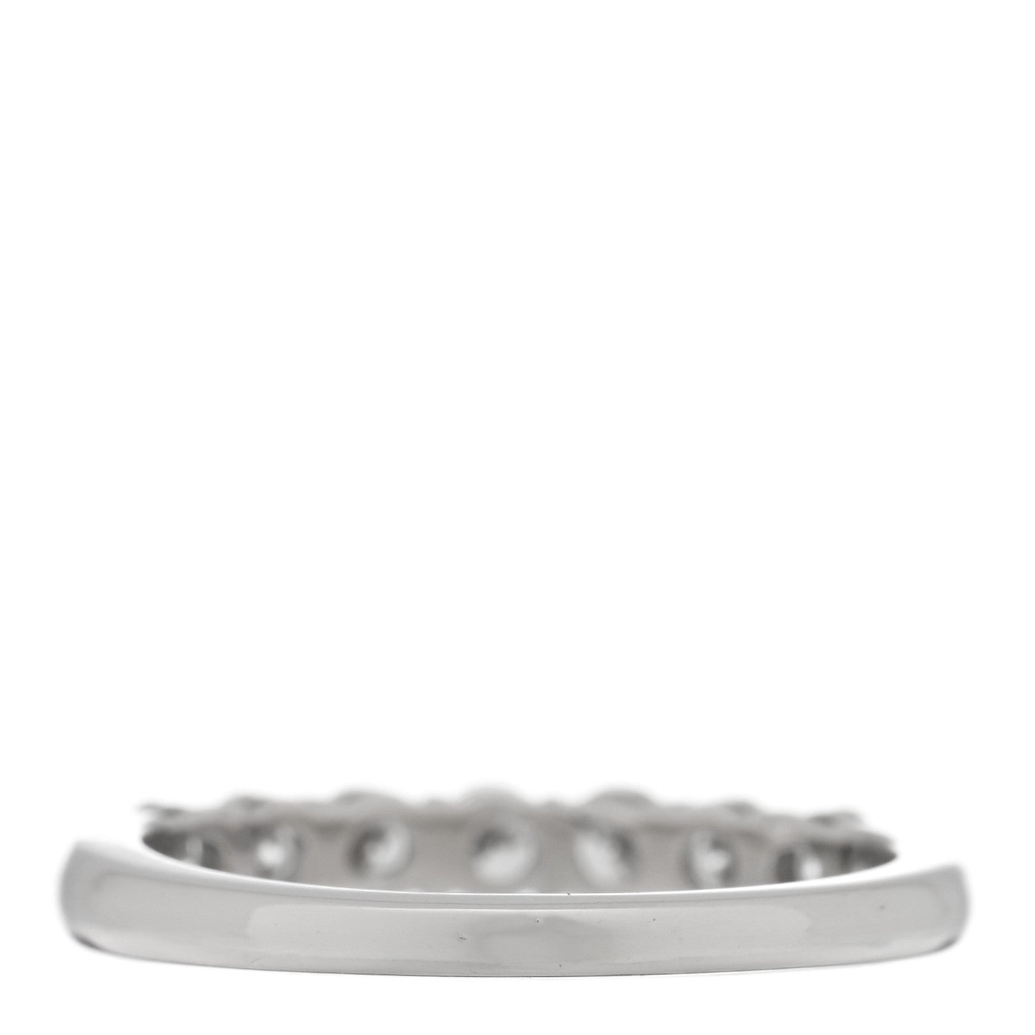 Tiffany Platinum Diamond 3mm Tiffany Forever Half Circle Band Ring 52 6 3 of 5