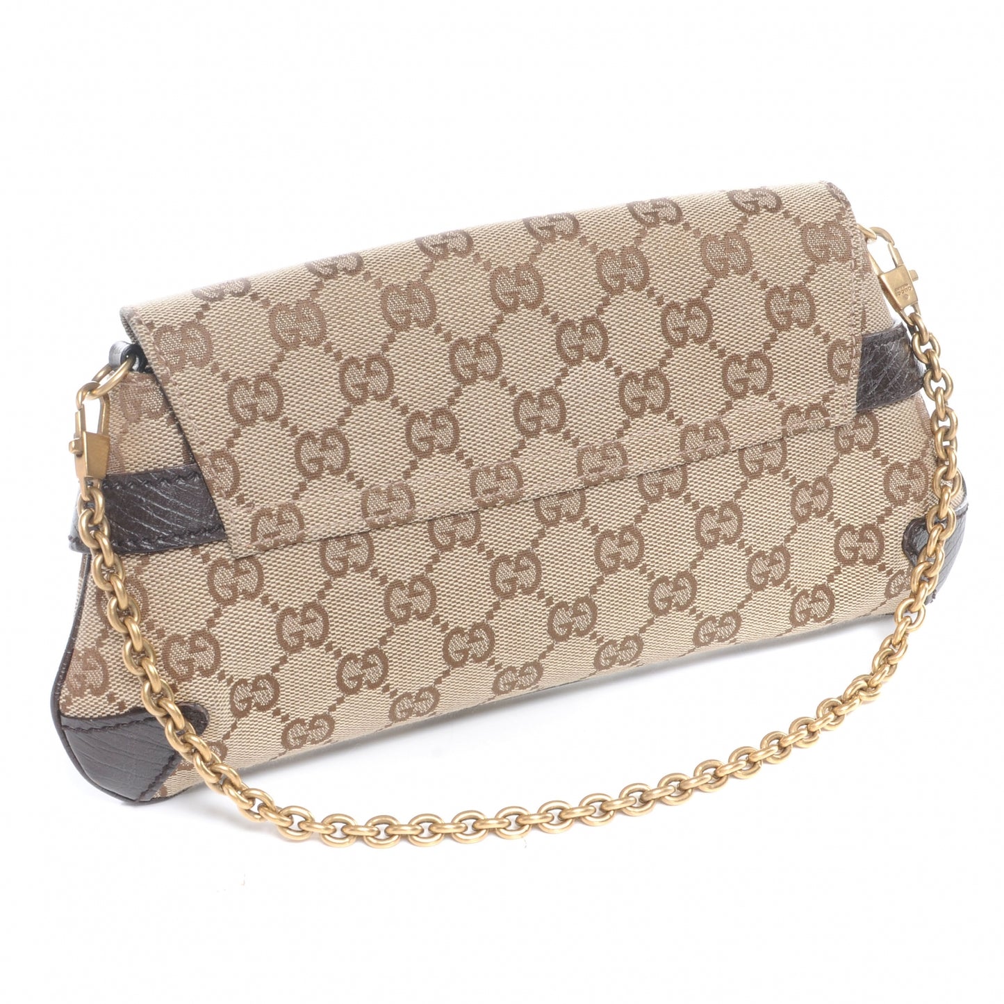 Monogram Horsebit Clutch Ebony