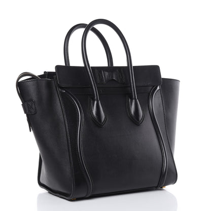 Celine Smooth Calfskin Mini Luggage Black 3 of 21