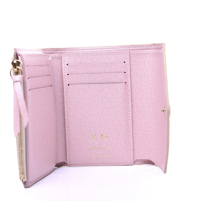 Louis Vuitton Damier Azur Victorine Wallet Rose Ballerine 5 of 10
