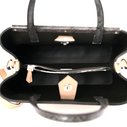 Fendi Vitello Dolce Elaphe Petite 2Jours Tote Beige 5 of 9