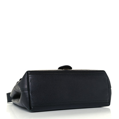Gucci Calfskin Large GG Marmont Shoulder Bag Black 4 of 12