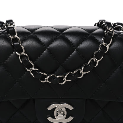 Chanel Lambskin Quilted Mini Rectangular Flap Black 8 of 10