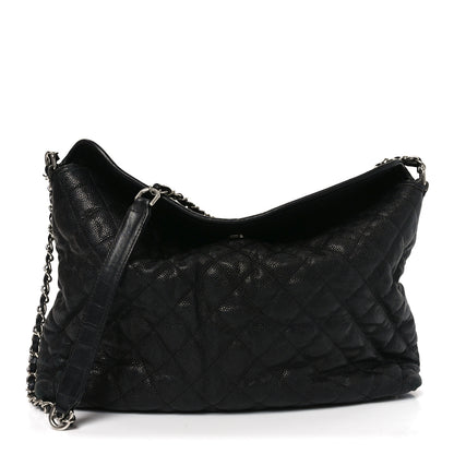 Chanel Caviar Quilted French Riviera Hobo Black 1 of 10