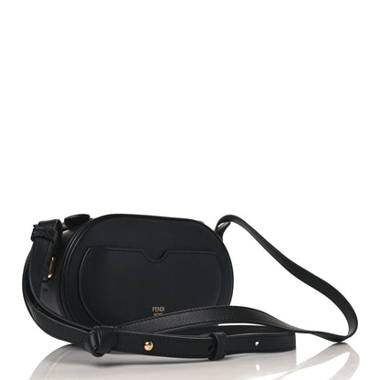 Fendi Vitello Grace Matte Mini O'Lock Camera Case Black 3 of 10