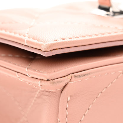 Alexander McQueen Lambskin Quilted Graffiti Skull Knuckle Crossbody Rose Gold 11 of 12