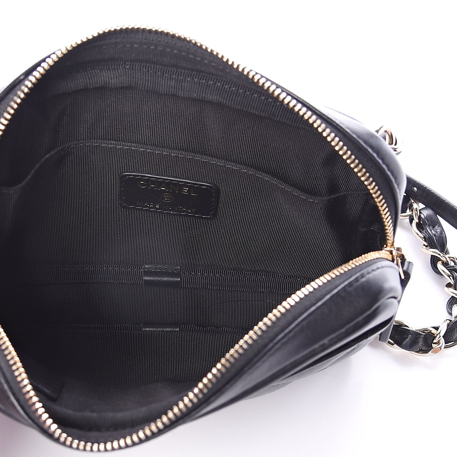Chanel Lambskin Quilted Waist Bag Black 5 of 9