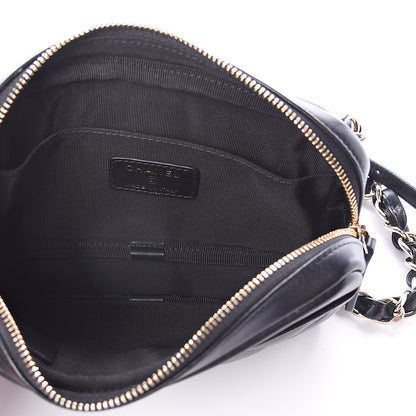 Chanel Lambskin Quilted Waist Bag Black 5 of 9