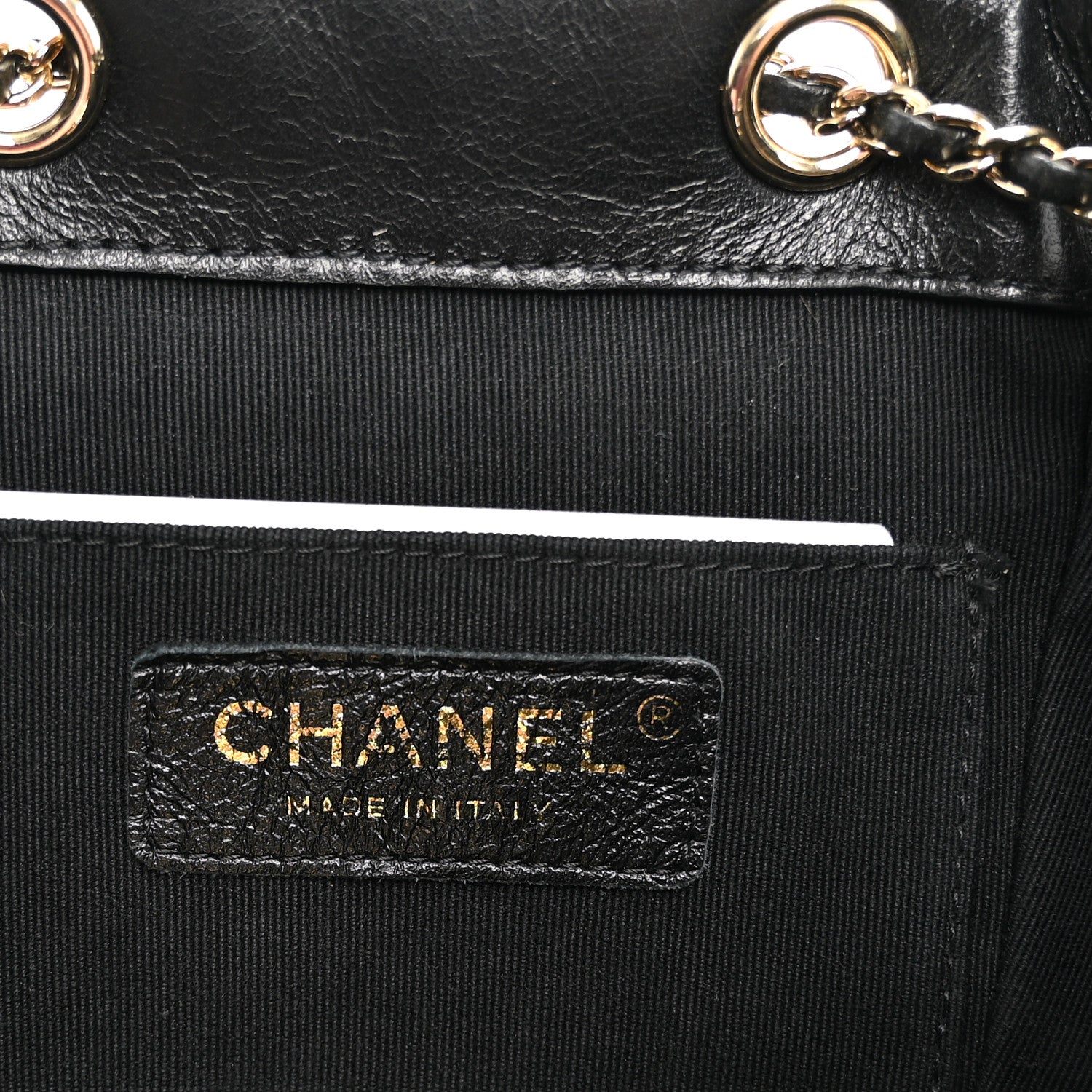 Chanel Glazed Aged Calfskin Quilted Small Duma Drawstring Backpack Black 6 of 10