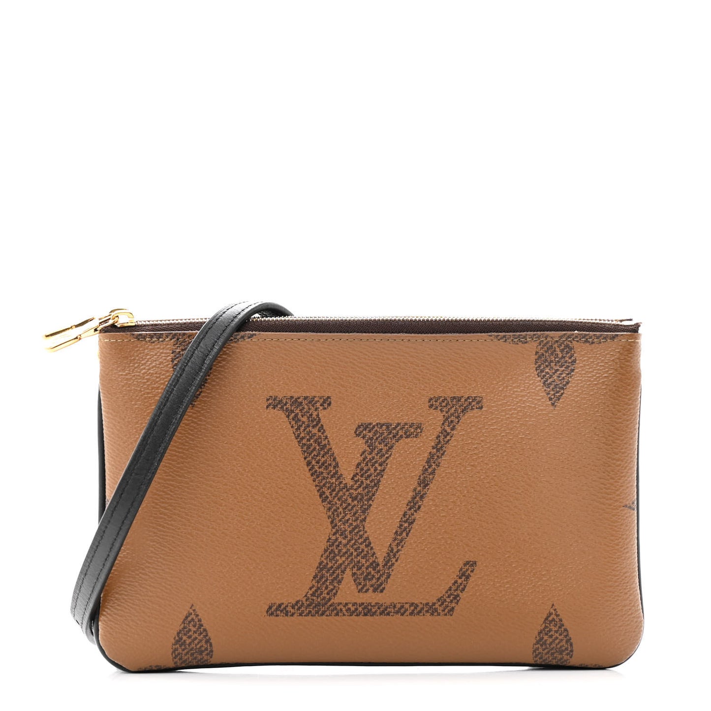 Reverse Monogram Giant Double Zip Pochette