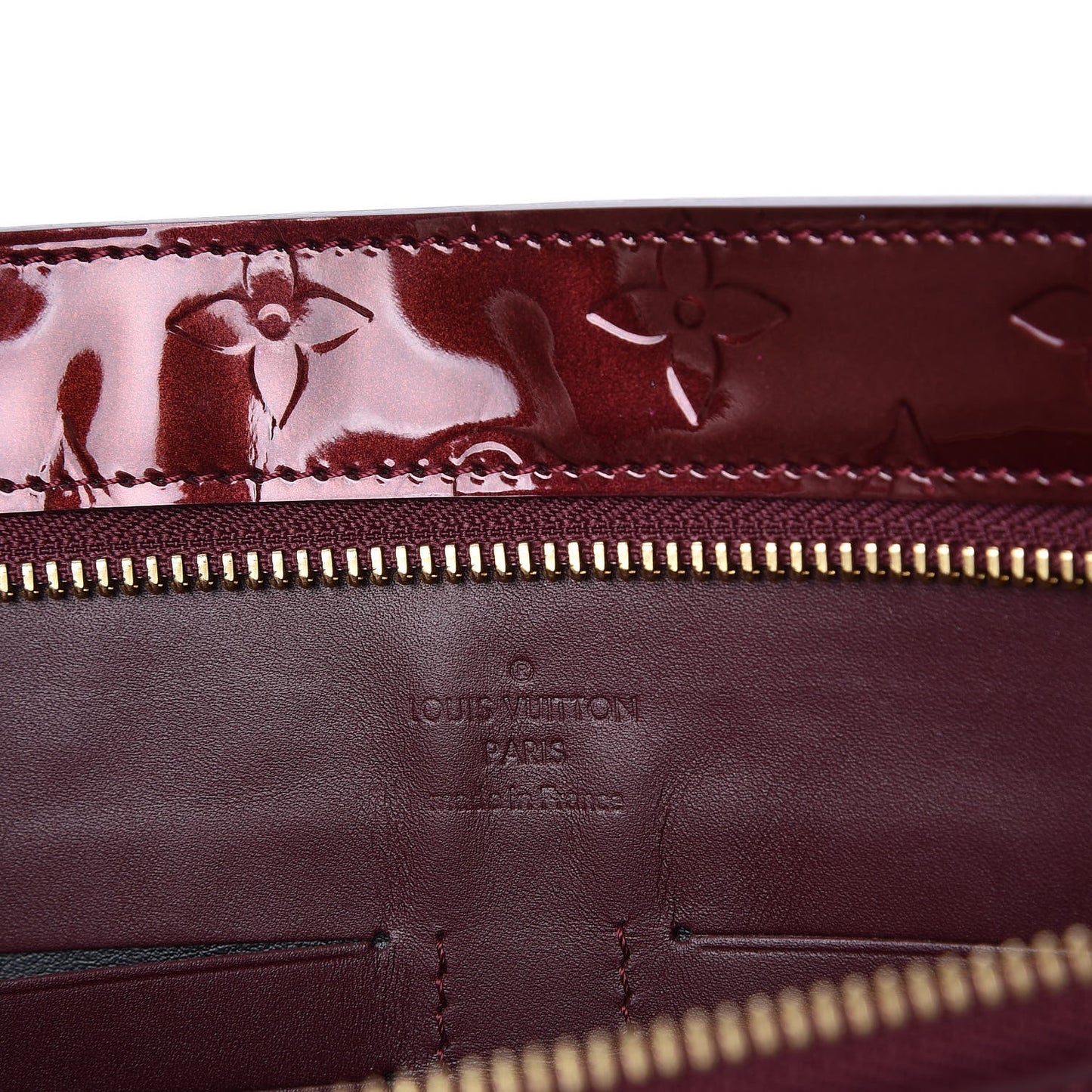 Vernis Pershing Square Clutch GM Rouge Fauviste
