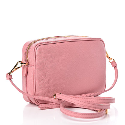 Prada Saffiano Lux Small Camera Crossbody Bag Petalo 4 of 9