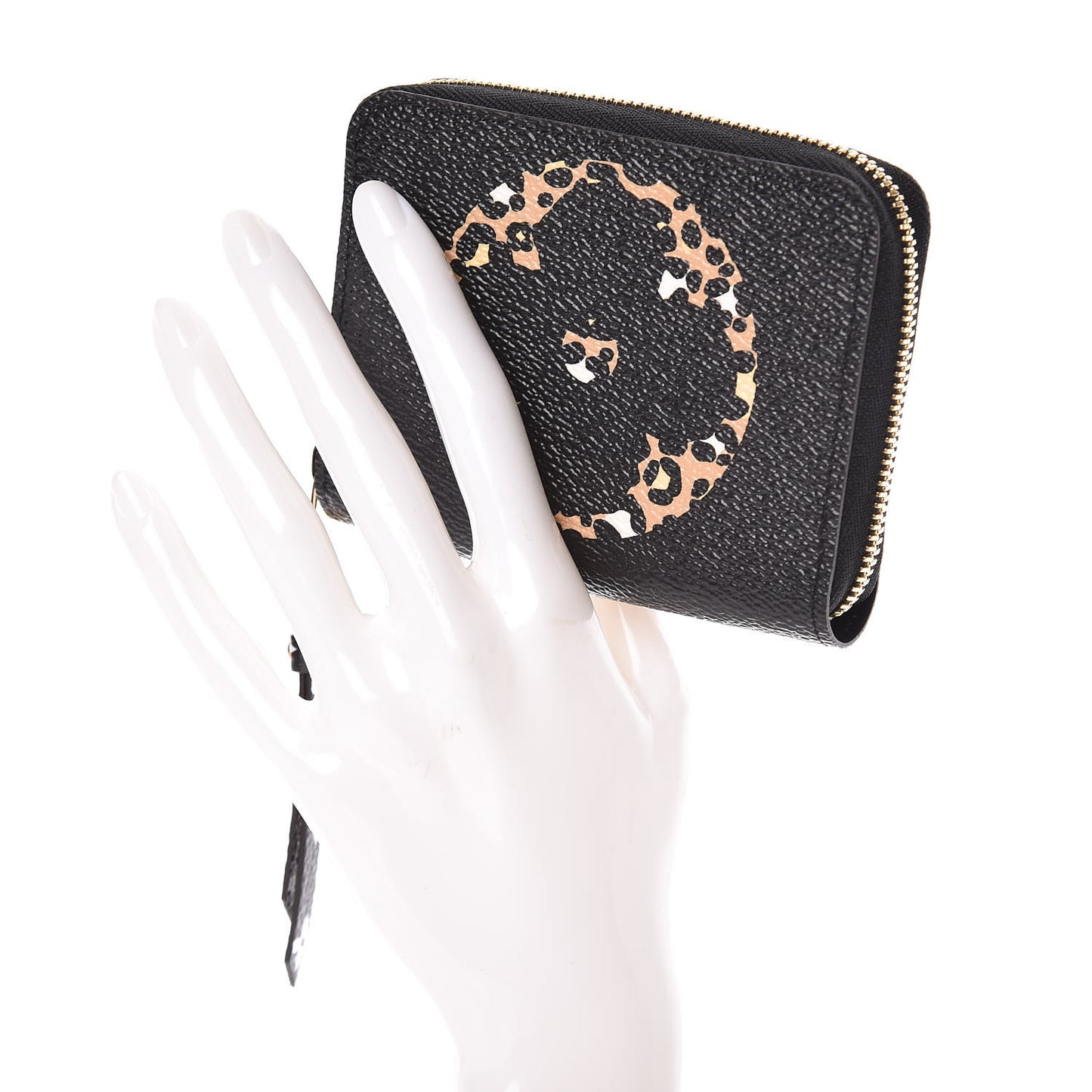 Monogram Giant Jungle Zippy Coin Purse Black