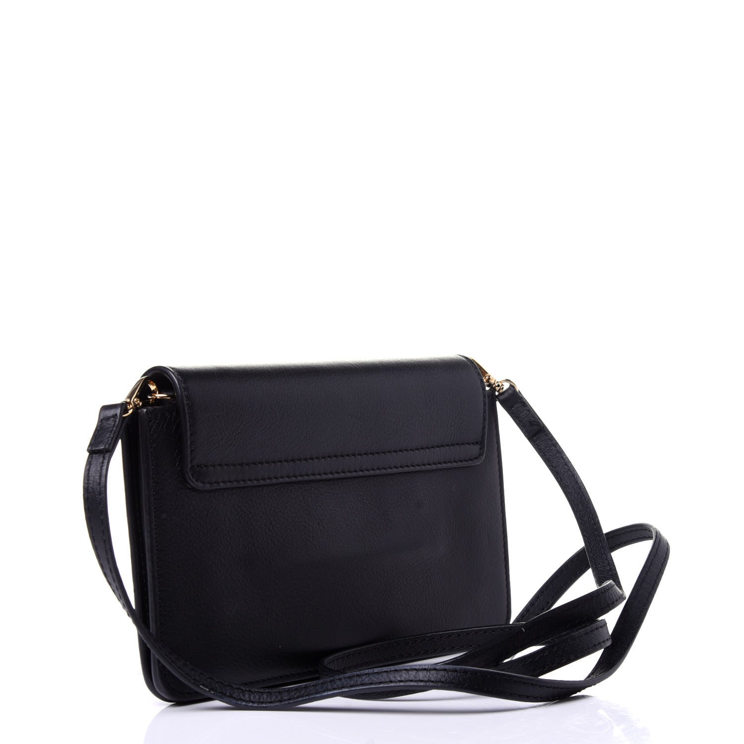 Chloe Smooth Calfskin Drew Bijou Clutch Black 3 of 10