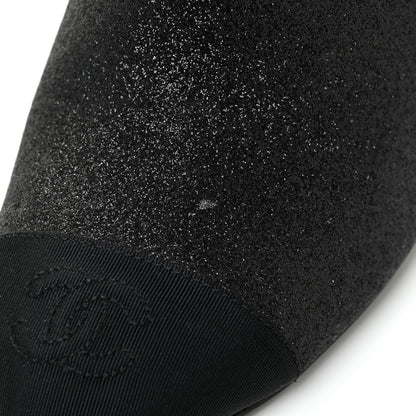 Chanel Fabric Cap Toe CC Mules 36.5 Black 12 of 13