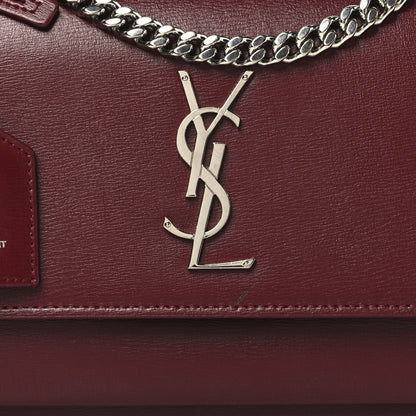 Saint Laurent Calfskin Medium Monogram Sunset Pallisandre 8 of 10