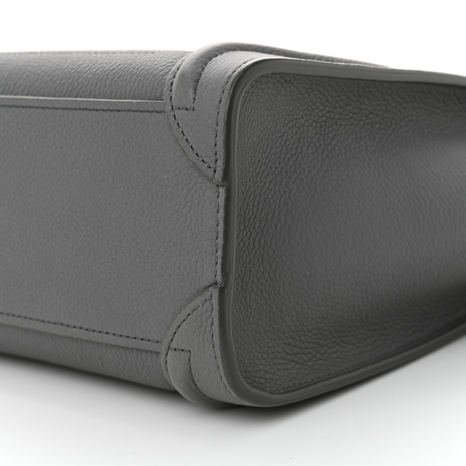 Celine Baby Drummed Calfskin Nano Luggage Kohl 10 of 10
