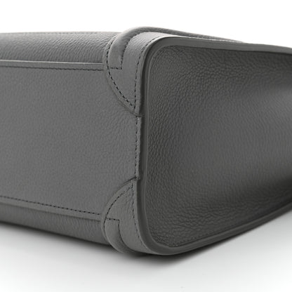 Celine Baby Drummed Calfskin Nano Luggage Kohl 10 of 10