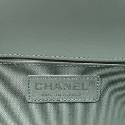 Chanel Lambskin Quilted Medium Boy Flap Light Blue 6 of 11