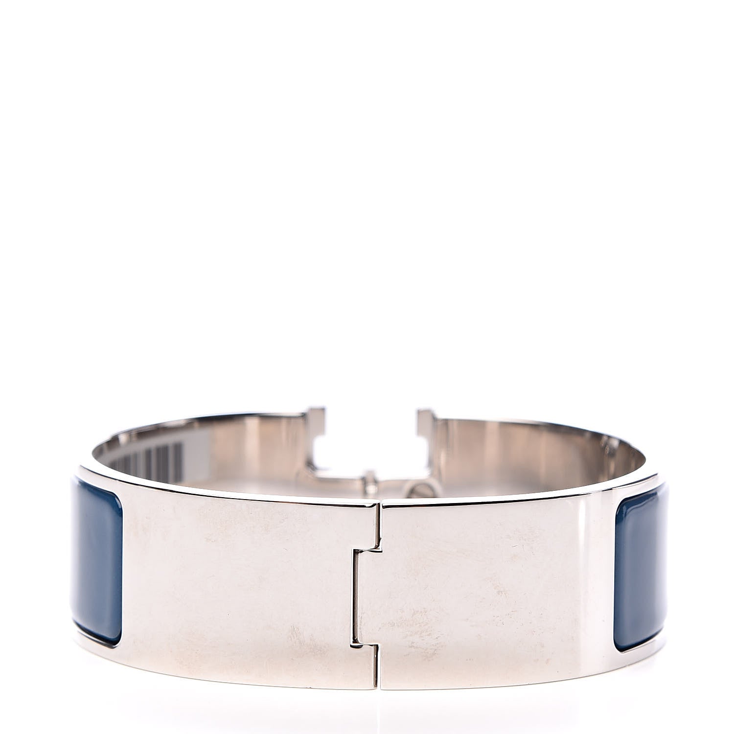 Hermes Narrow Enamel Clic Clac H Bracelet GM Bleu De Genes 3 of 4