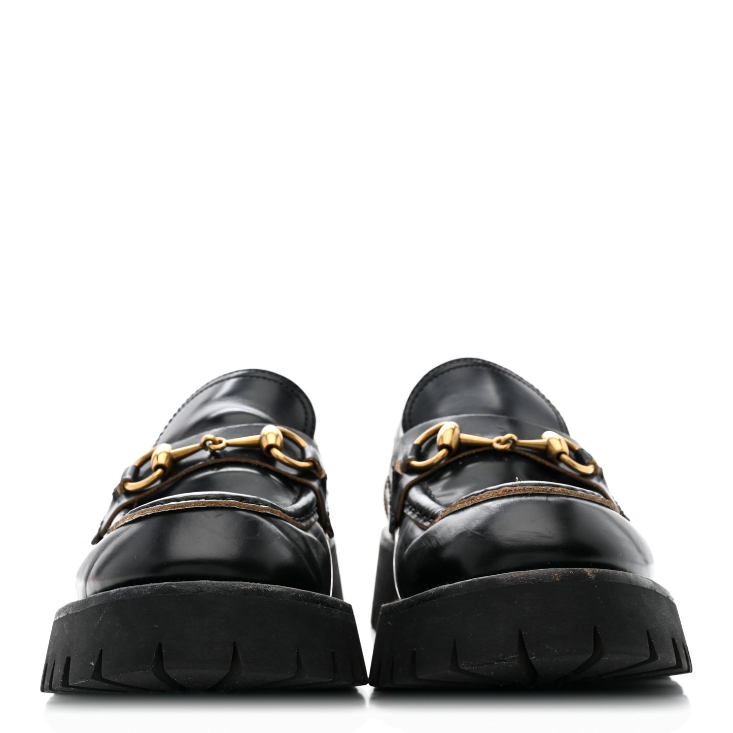 Cordovan Lux Womens Harald Horsebit 25mm Platform Loafers 38.5 Black