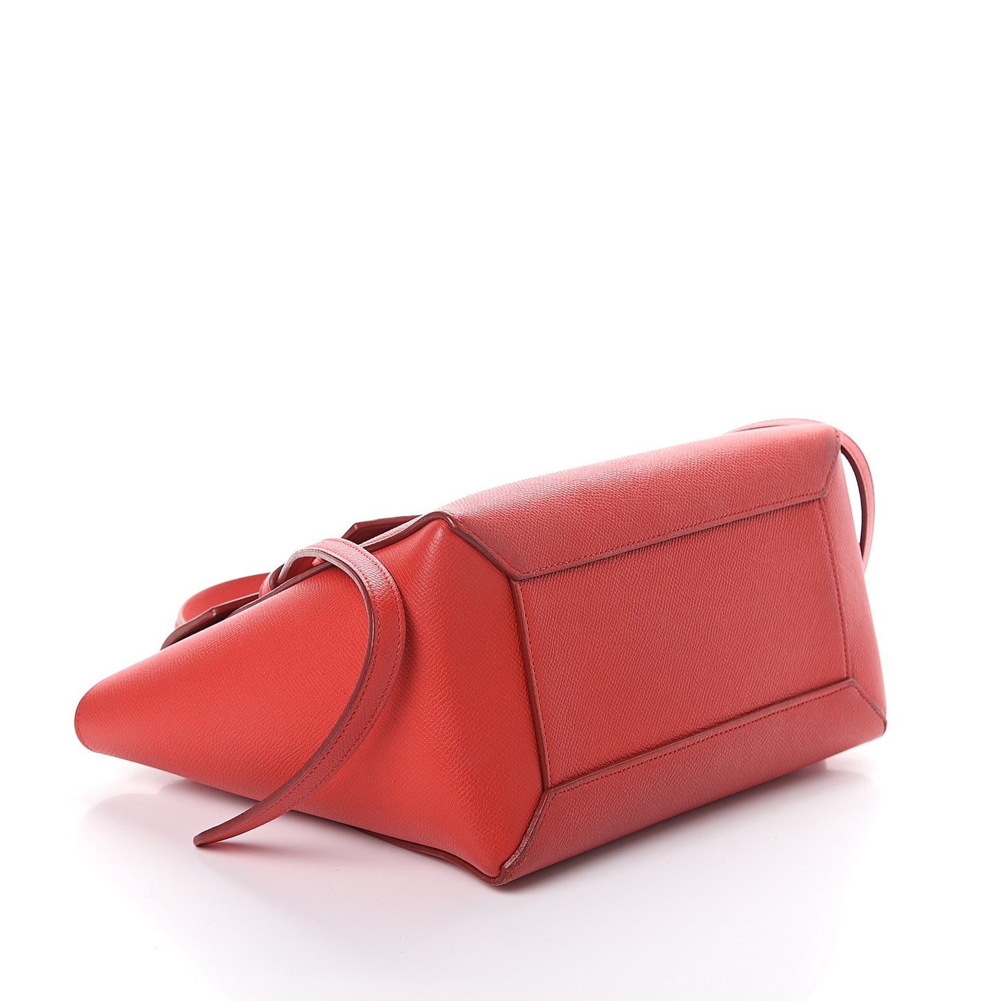 Baby Grained Calfskin Micro Belt Bag Coquelicot