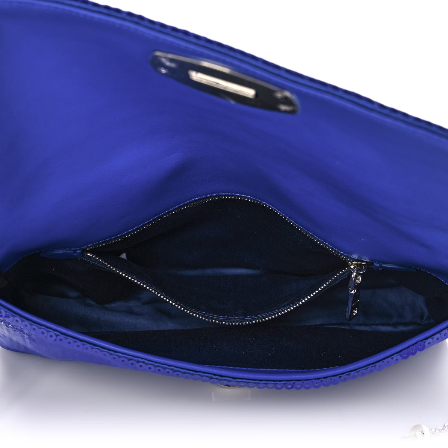 Miu Miu Paillettes Crystal Sequin Flap Blue 4 of 8