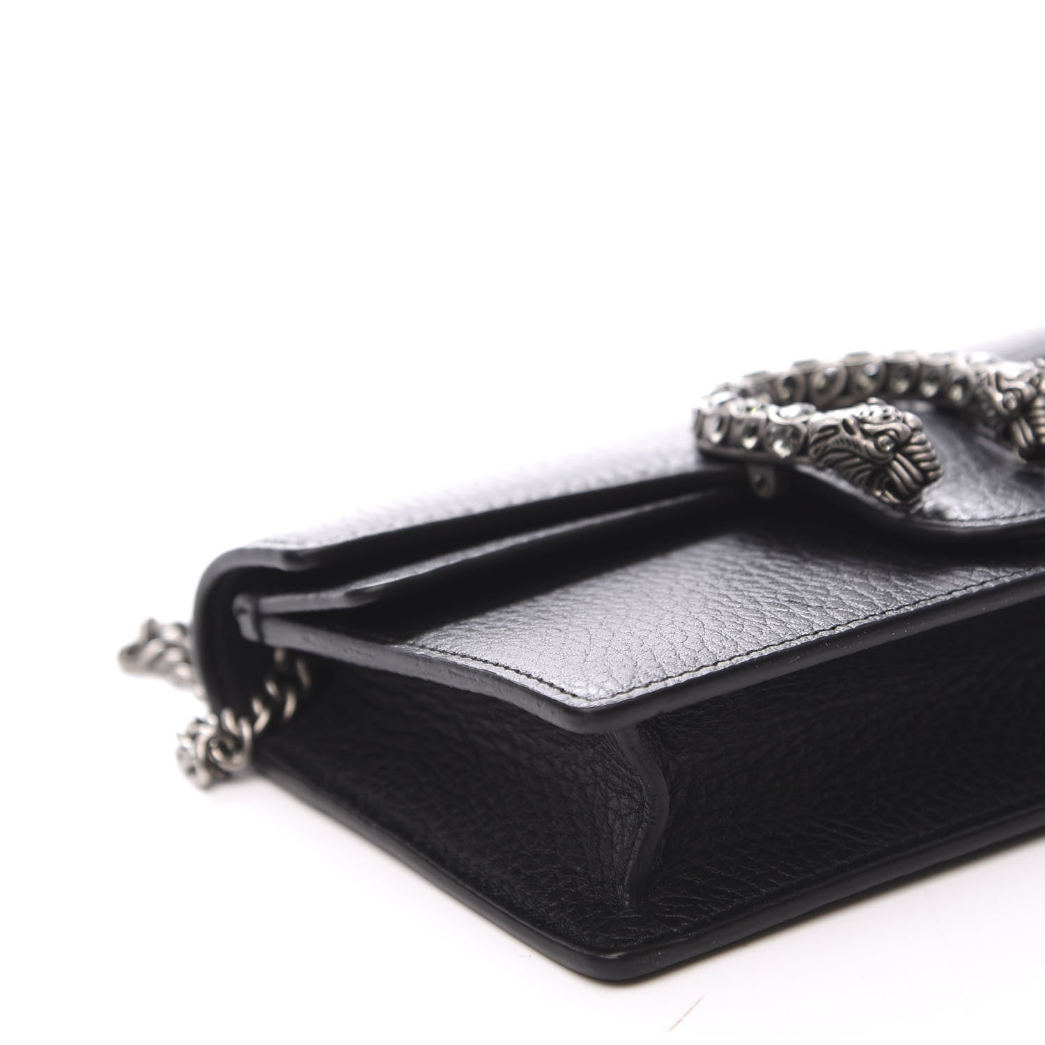 Gucci Calfskin Super Mini Dionysus Shoulder Bag Black 6 of 8