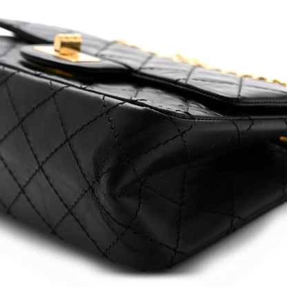 Chanel Aged Calfskin Quilted 2.55 Reissue Mini Flap Black 10 of 10