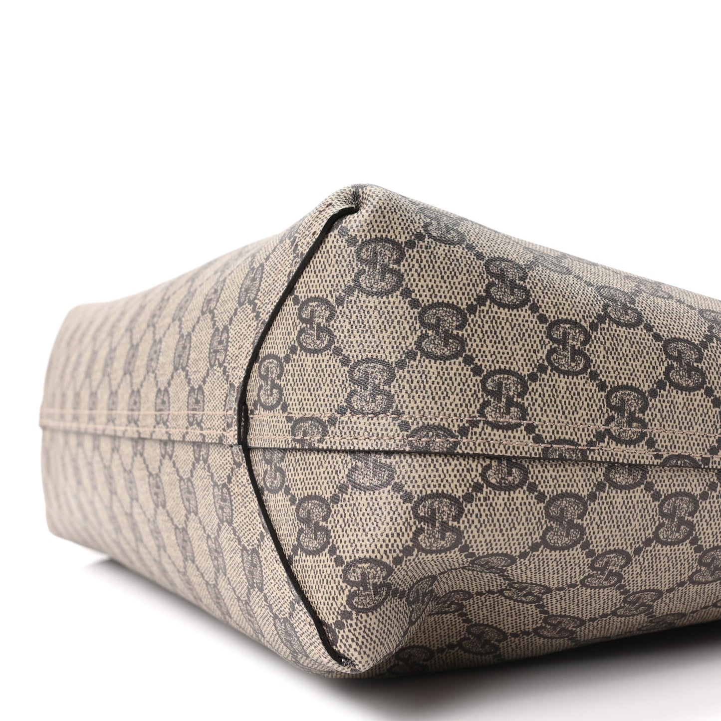 GG Supreme Monogram Medium Reversible Tote Beige Red