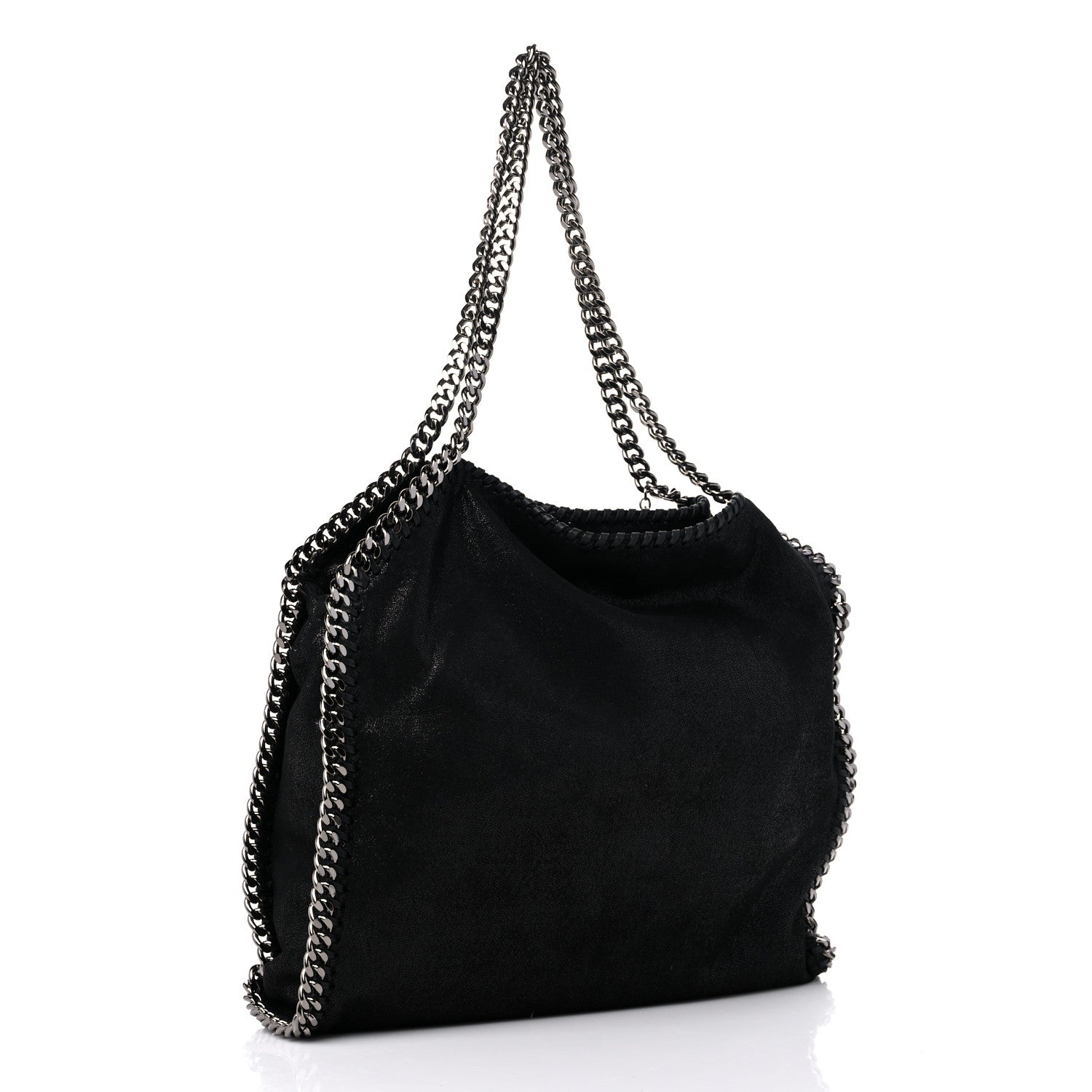 Stella McCartney Shaggy Deer Falabella Fold Over Tote Black 2 of 10