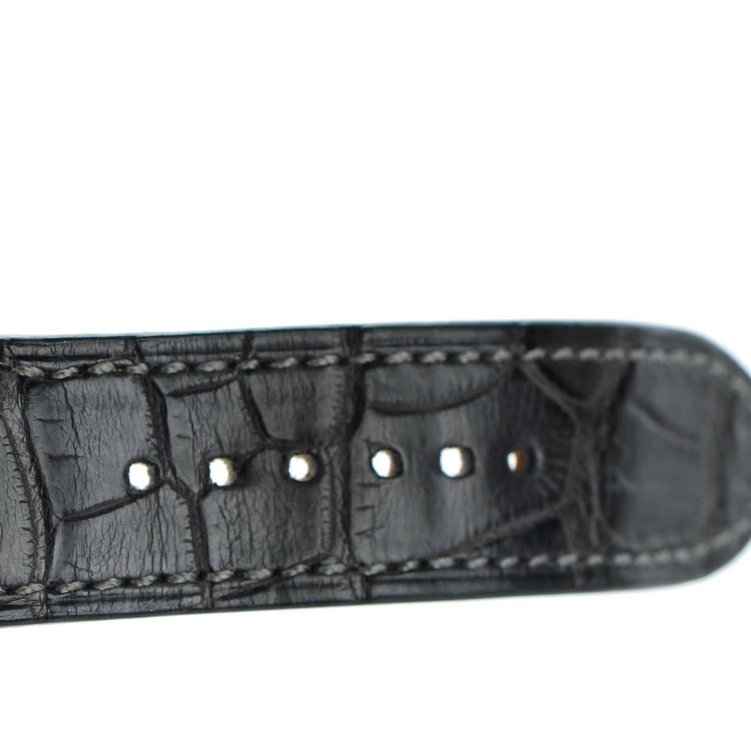 Hermes Stainless Steel Alligator 43mm Arceau Grande Lune Automatic Watch Graphite 10 of 11