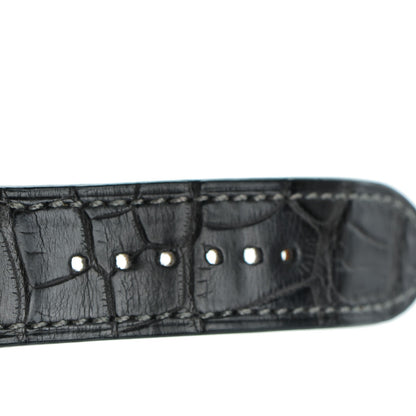 Hermes Stainless Steel Alligator 43mm Arceau Grande Lune Automatic Watch Graphite 10 of 11