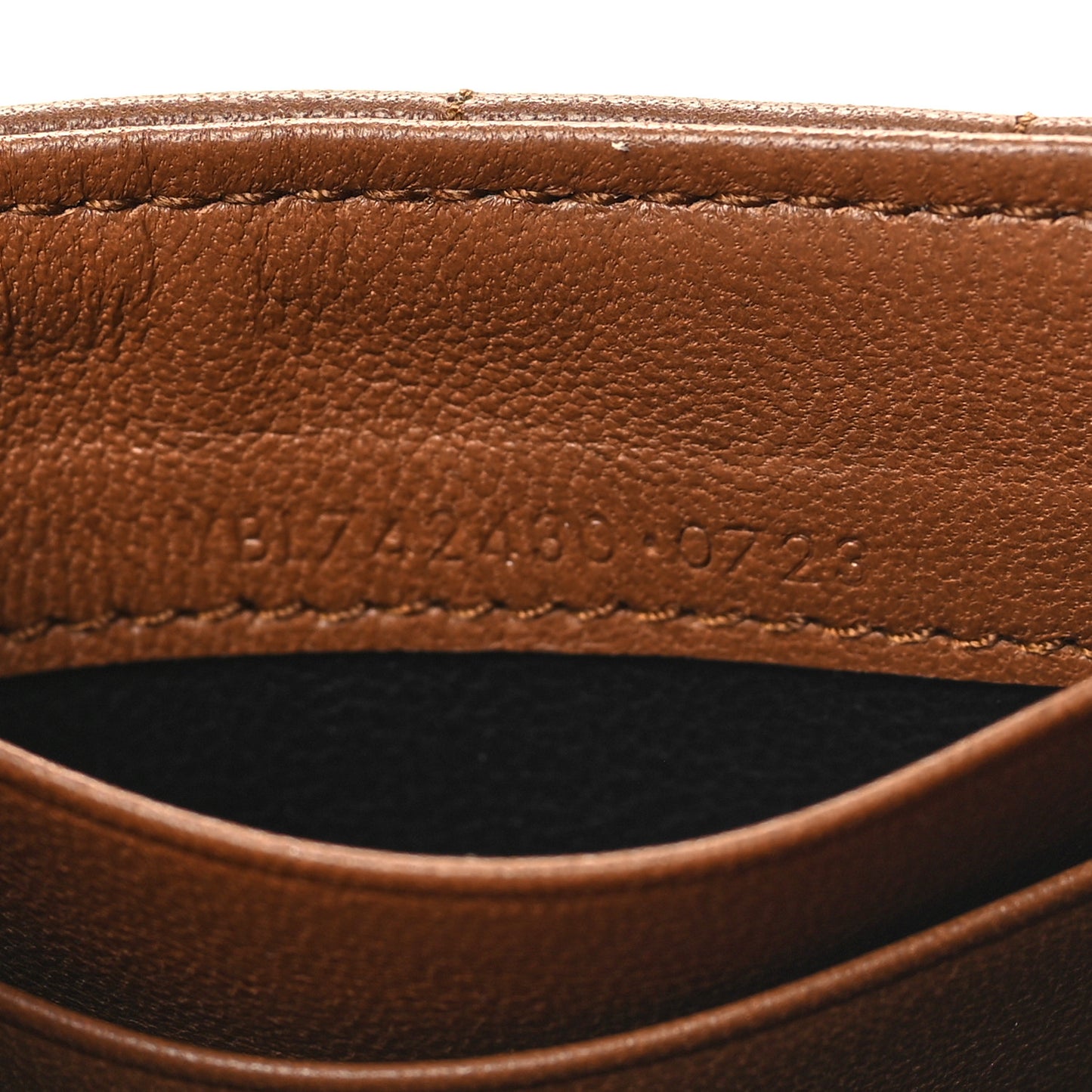 Goatskin Carre Quilted Cassandre Small Envelope Wallet Fox